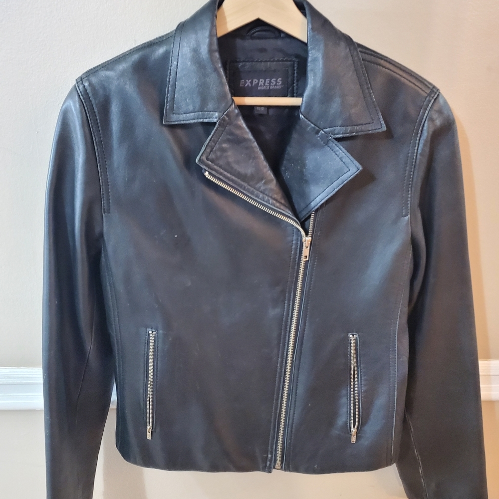 vintage express leather jacket